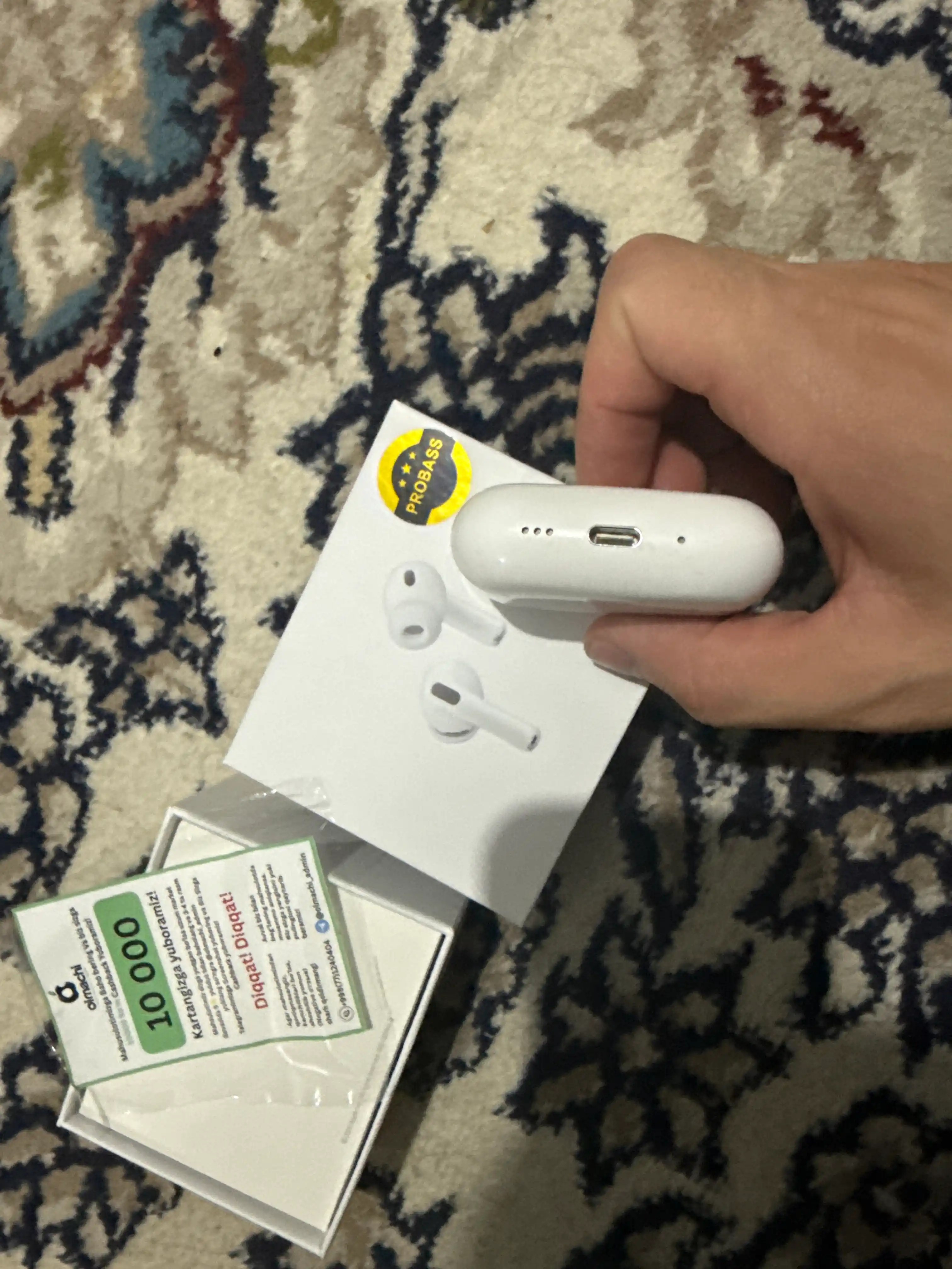 Simsiz quloqchinlar Pods Pro 3, iPhone va Android uchun naushnik sensorli (+bonus sovg'a)