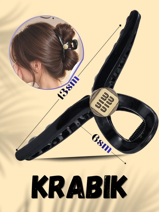 Krabik, zakolkalar, soch uchun qisqich, soch aksesuarlari, zajim - 