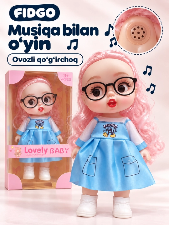 FIDGO musiqali qo‘g‘irchoqlari, Lovely Baby, turli liboslarda