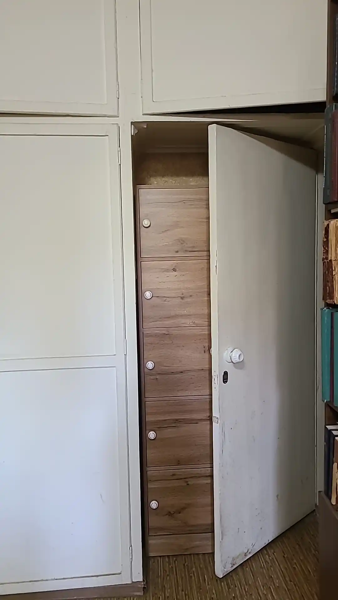 Универсальный шкаф FEDE-D, пенал с 5 дверцами, полностью собранный, 180x40x35 см