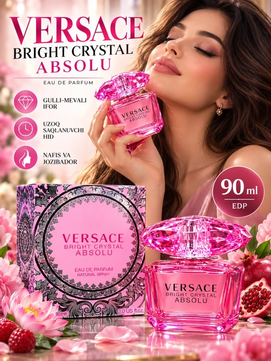 Женский парфюм Versace Bright Crystal Absolu, Eau de Parfum EDP, 90 мл - 