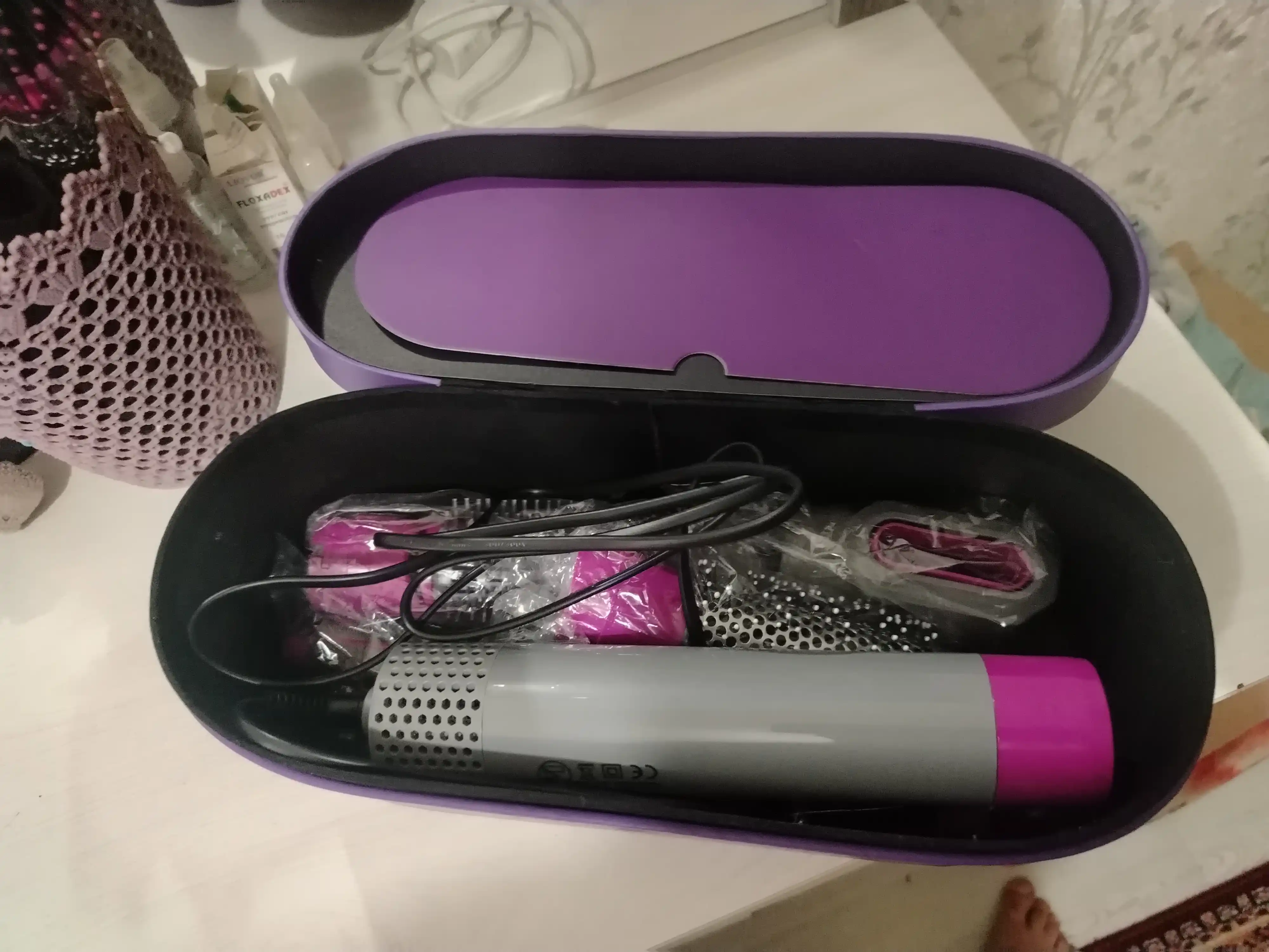 Styler soch uchun fen , 6 in 1, havoda tekislash va avtomatik tekislash