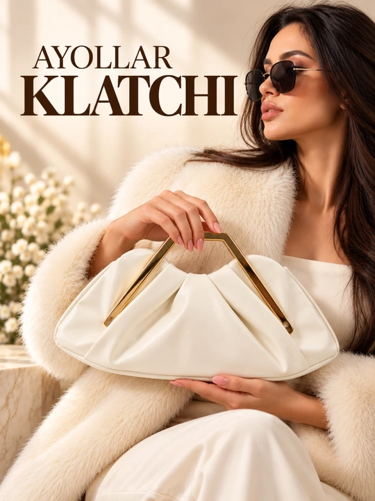 Ayollar uchun klatch, klatch-hamyon, klatch-sumka  - 