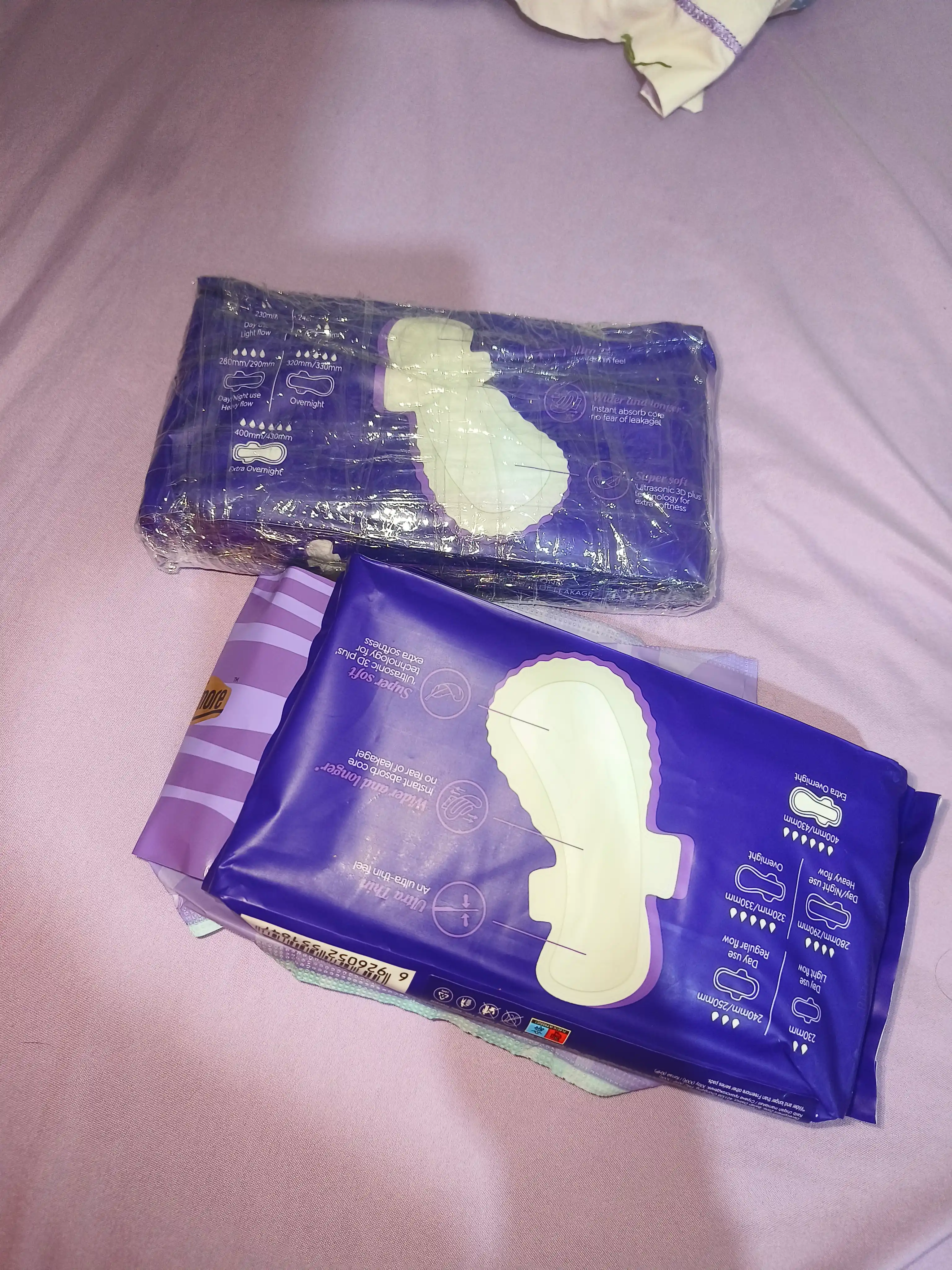 FREEMORE qistirmalari, o‘ta yupqa, tungi, o‘ta uzun, qanotchali, 430 mm, 4 dona