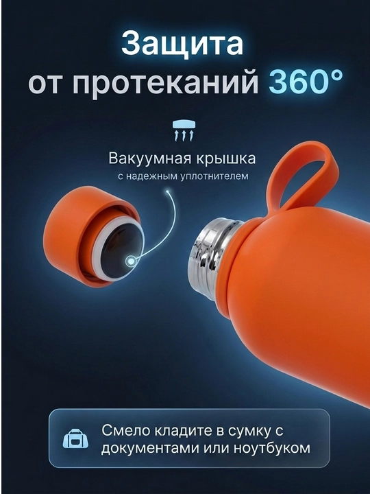 Термос бутылка из нержавеющей стали, термос для воды, термос детский, от 350 мл до 750 мл