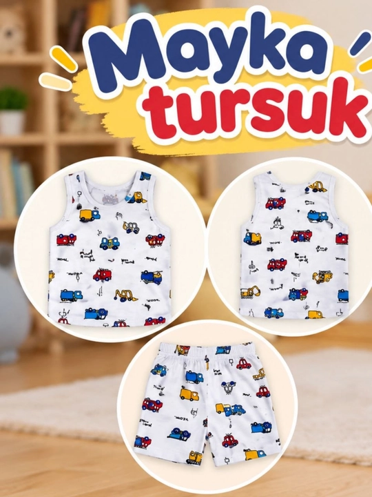 Детский комплект нижнего белья, майка и трусы на каждый день
