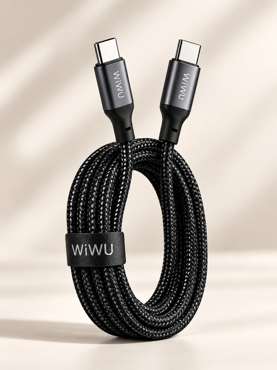 WiWU Essen Wi-C101 — универсальный кабель USB-C для смартфонов, планшетов и ноутбуков - 