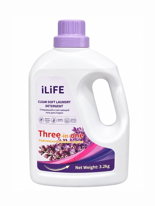 ILiFE Three-in-One kir yuvish geli, 3.2 kg – oqartiruvchi, avtomat va pol avtomat