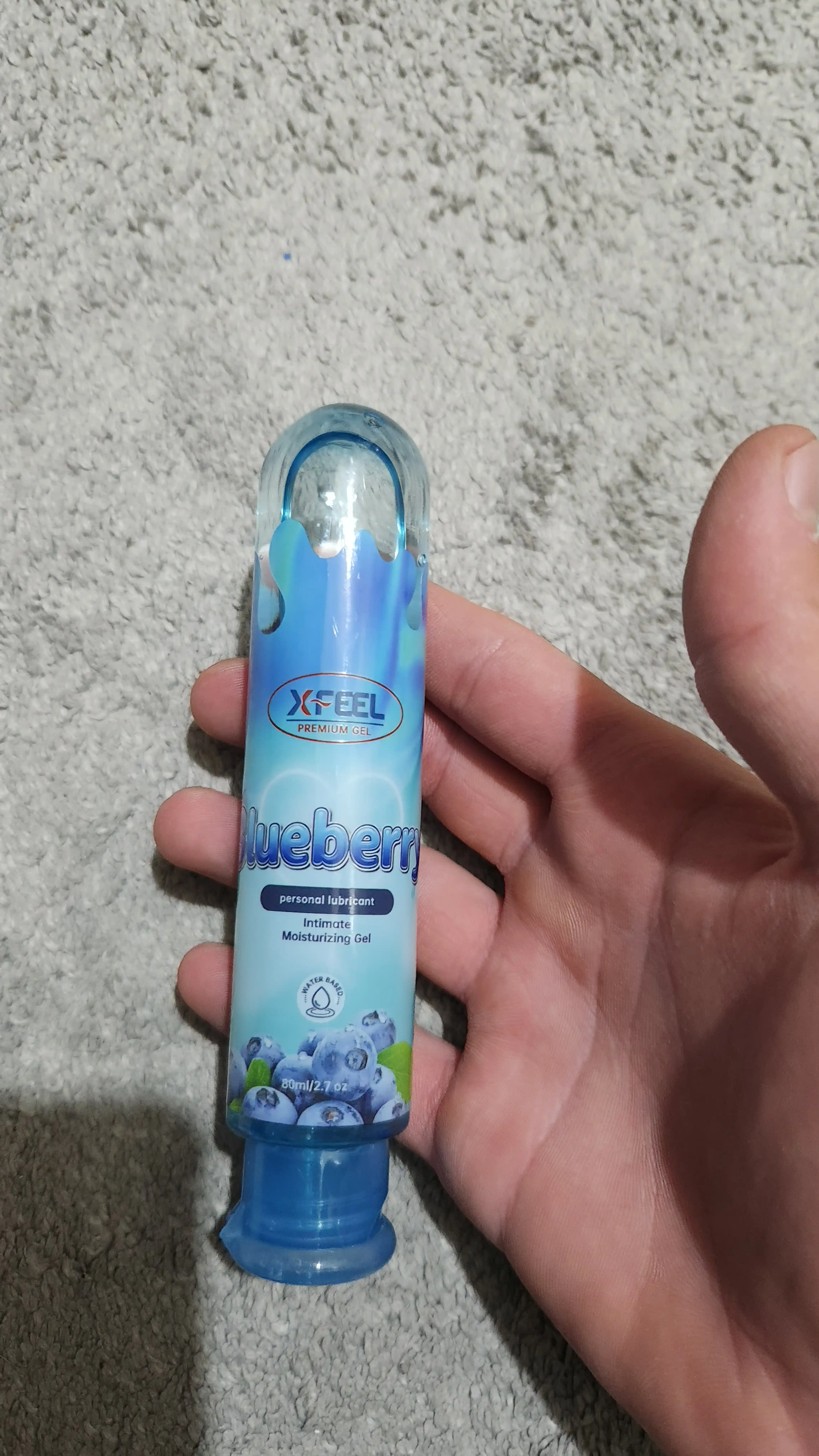 Gel moylash vositasi, mevali, suvga asoslangan, yeyish mumkin, "XFEEL", 80 ml