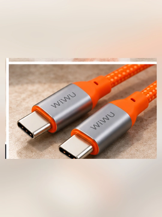 WiWU Wi-C101 Essen kabeli, Type-C — Type-C, 240W, tezkor zaryadlash, neylon, 1,5 m