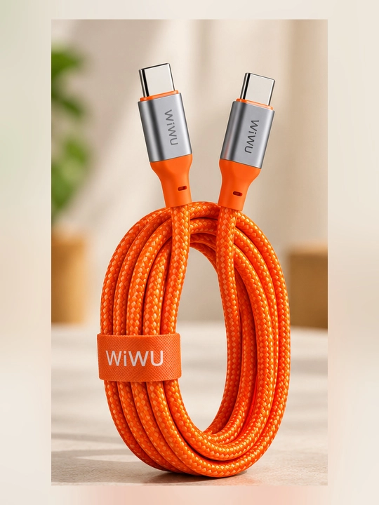 WiWU Wi-C101 Essen kabeli, Type-C — Type-C, 240W, tezkor zaryadlash, neylon, 1,5 m