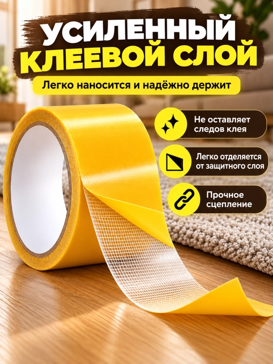 Ковровый скотч лента, 15 м