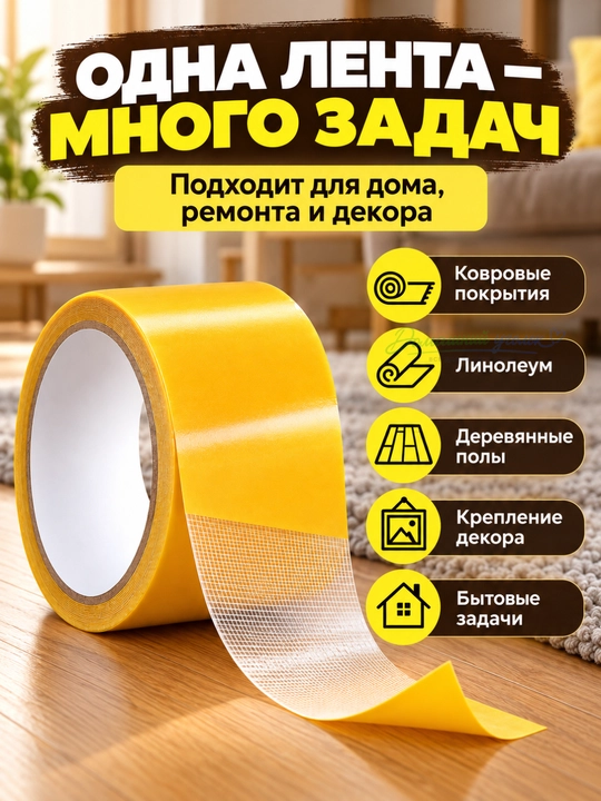 Ковровый скотч лента, 15 м