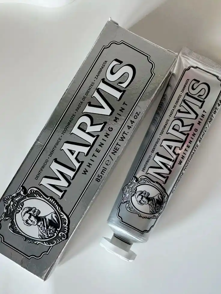 Отбеливающая мятная зубная паста Marvis – отбеливающая зубная паста, 85 мл