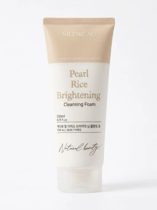Пенка для умывания с жемчугом и экстрактом риса Pearl rice brightening - 