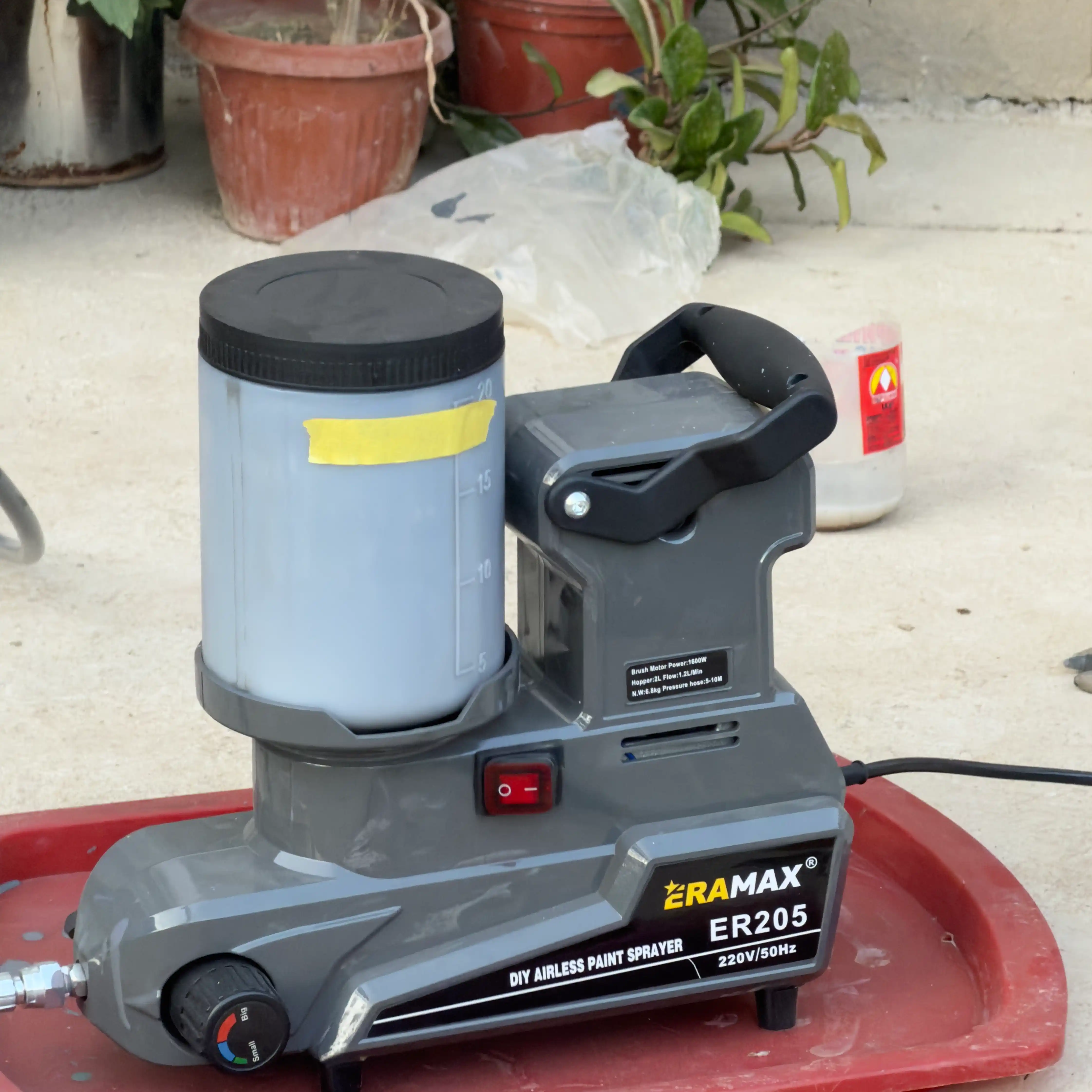 Wagner ERAMAX ER205 elektr tarmog‘ida ishlaydigan elektr bo‘yoq purkagich