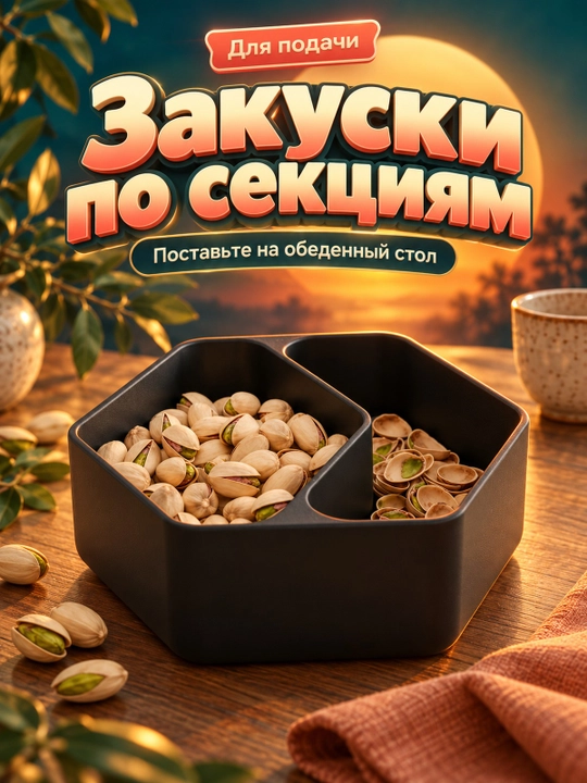 Миска-органайзер с отделениями для стола