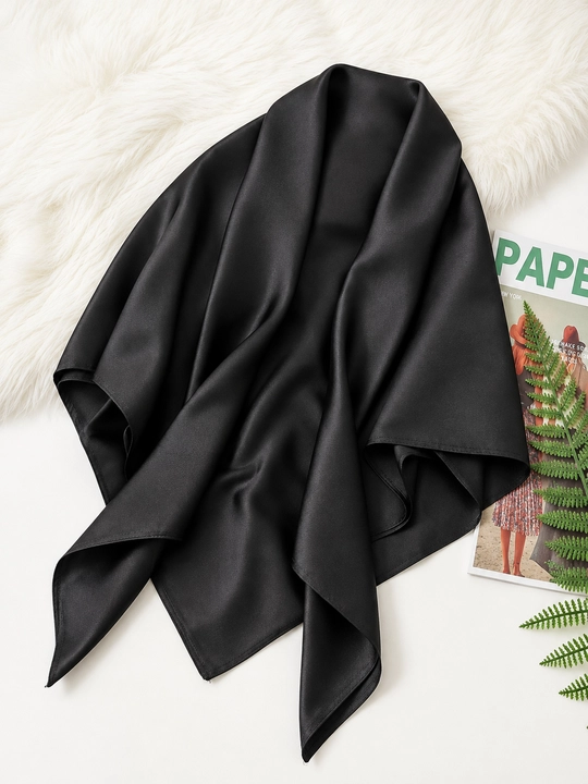 Bir rang rumol.Ipakli ayollar ro'moli, bosh va bo'yin uchun, 100x100 sm, kvadrat