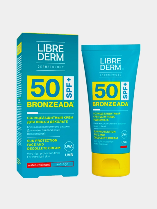 Librederm Бронзиада Солнцезащитный крем SPF50, унисекс 50 мл - 