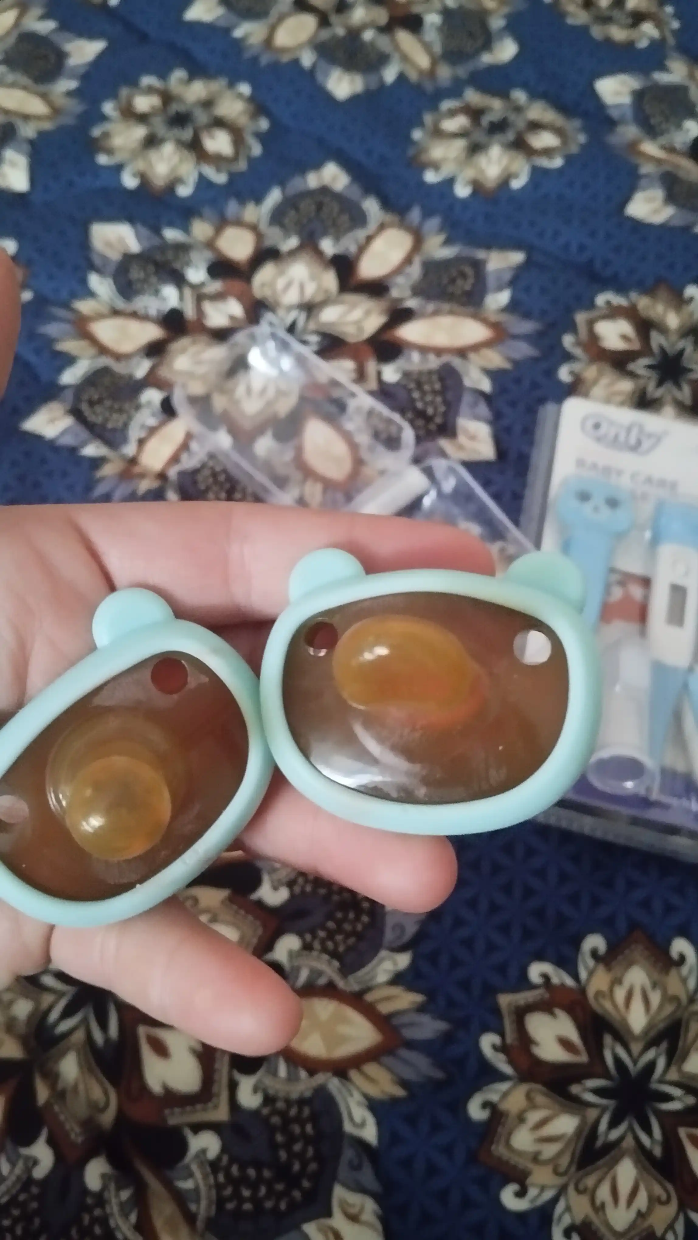 Silikonli Teddy pufakchasi, 0-6 oylik, ortodontik va anatomik shakldagi, BPAsiz