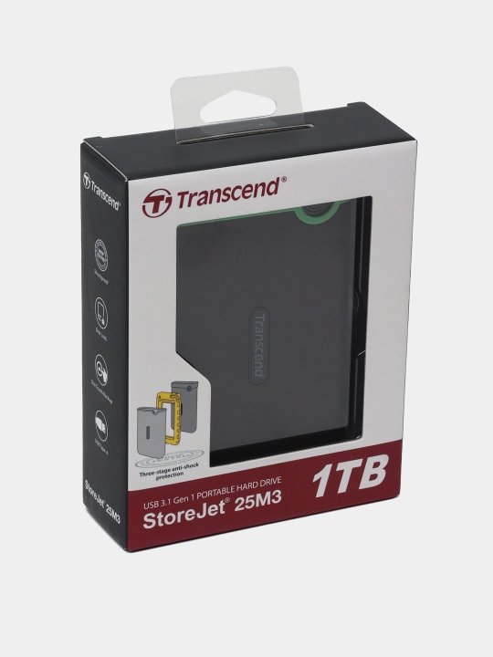 Внешний жесткий диск Transcend StoreJet 25M3, 1ТБ, 2ТБ, 4ТБ USB 3.0