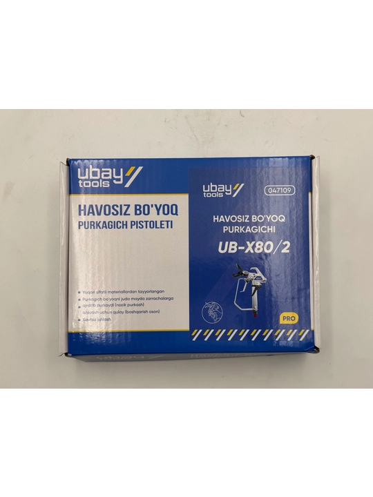 Пистолет для безвоздушной покраски UBAY UB-X80/2, Airless, 3600 PSI, 250 бар