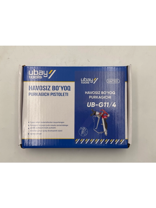 Пистолет для безвоздушной покраски UBAY UB-G11/4, Airless, 3600 PSI, 250 бар