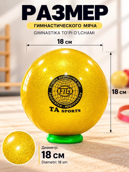 Бадиий гимнастика коптоги, гимнастика учун тўп, машғулот коптоги