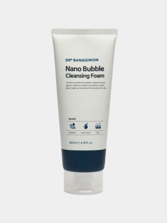 Yuz uchun tozalovchi ko‘pik Dr.Banggiwon Nano Bubble, chuqur tozalash uchun, 200 ml - 
