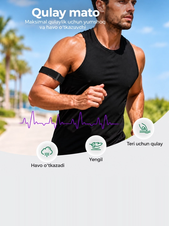 WHOOP biceps uchun sport remeshogi, turli ranglarda