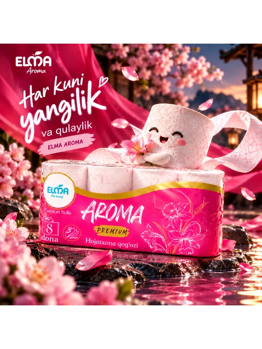 Туалет қоғози Elma Aroma, 8 дона, 90 г - 