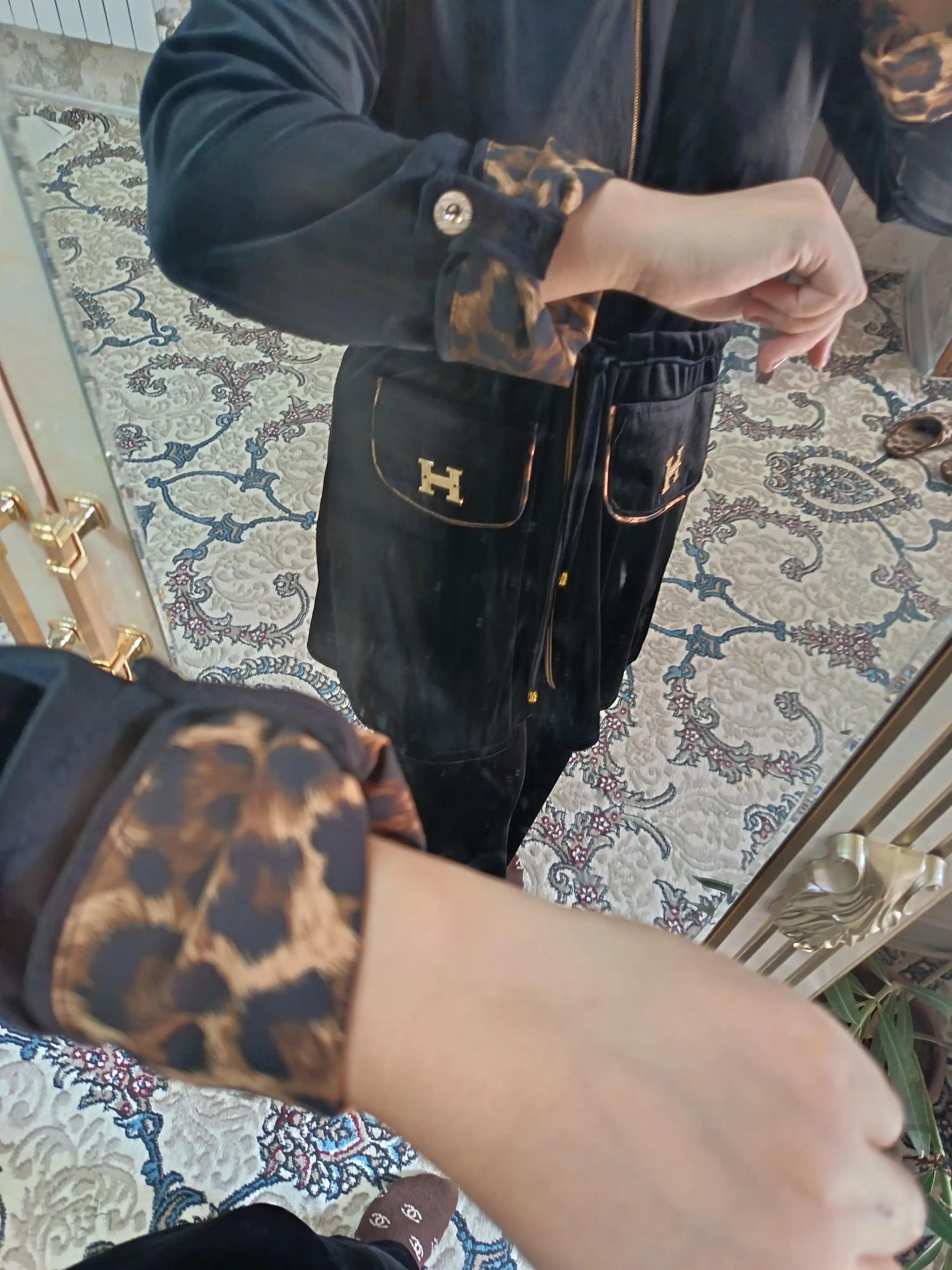 Ayollar velyur dvoyka kostyumi, shimli komplekt, yumshoq doyimiy kundalik kostyum