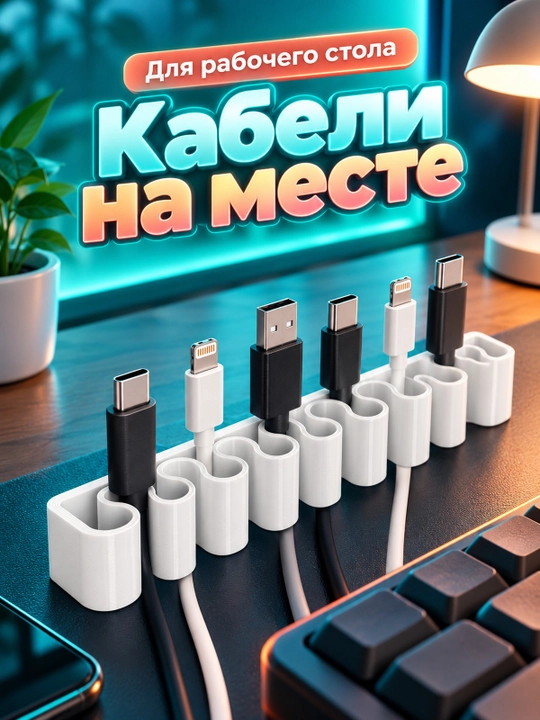 Держатель кабеля для аккуратной организации проводов
