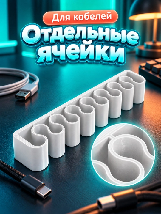 Держатель кабеля для аккуратной организации проводов