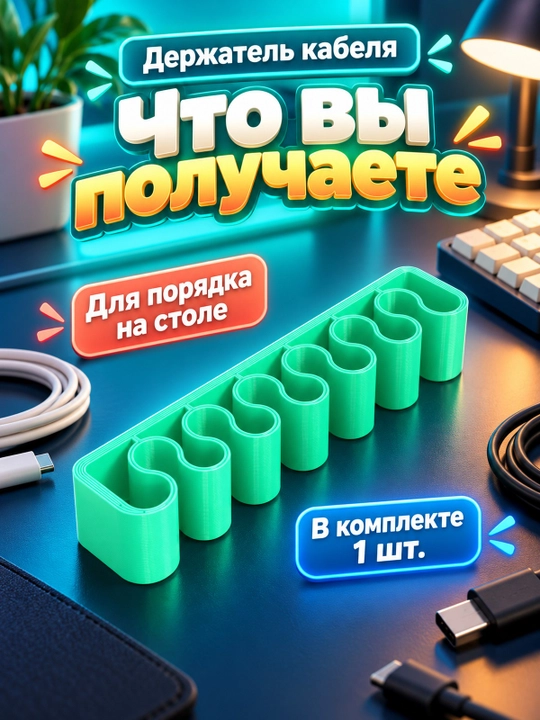 Держатель кабеля для аккуратной организации проводов