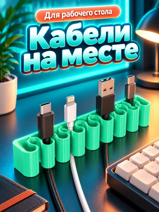 Держатель кабеля для аккуратной организации проводов
