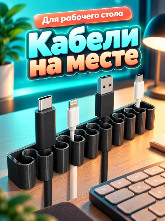 Держатель кабеля для аккуратной организации проводов