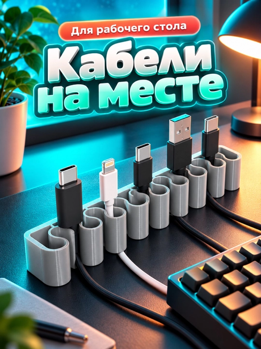 Держатель кабеля для аккуратной организации проводов