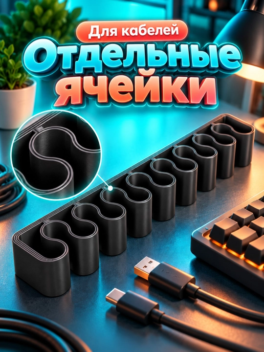 Держатель кабеля для аккуратной организации проводов