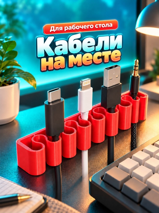 Держатель кабеля для аккуратной организации проводов