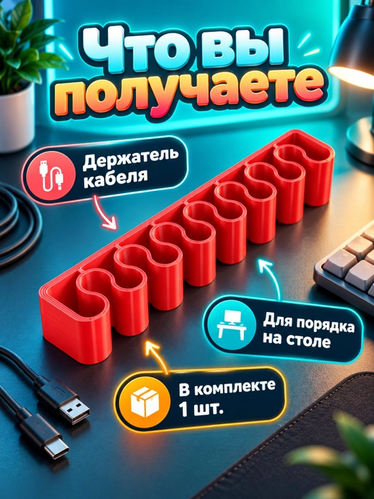 Держатель кабеля для аккуратной организации проводов
