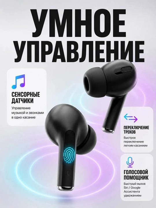 Беспроводные наушники, Pods Pro 2,чистый звук с активным шумоподавлением