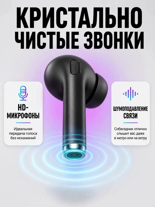 Беспроводные наушники, Pods Pro 2,чистый звук с активным шумоподавлением