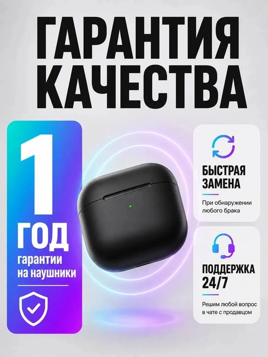 Беспроводные наушники, Pods Pro 2,чистый звук с активным шумоподавлением