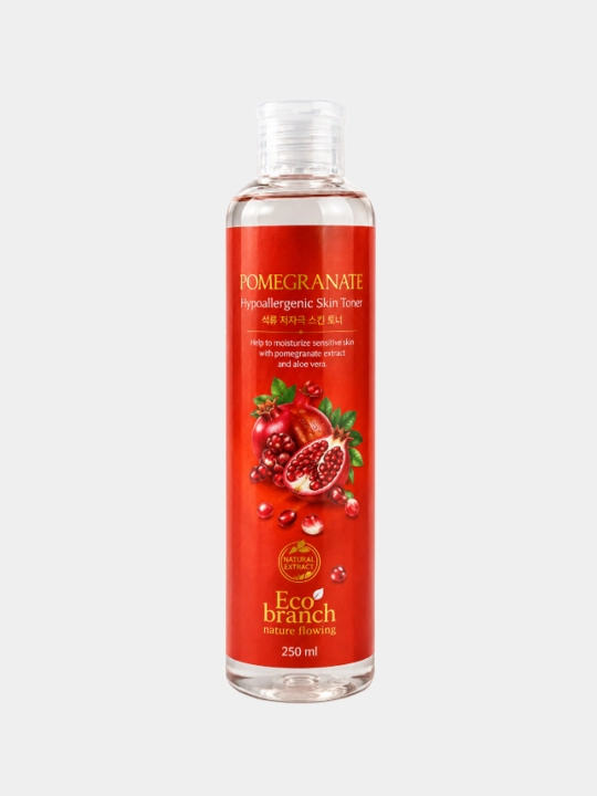 Eco Branch Pomegranate, увлажняющий тонер для лица, 250 мл - 