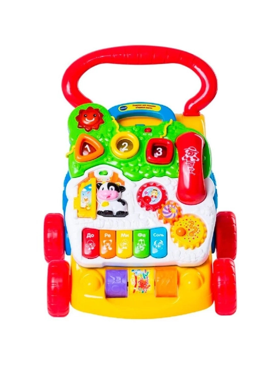 VTech «Первые шаги», музыкальные ходунки-каталка с развивающей игровой панелью