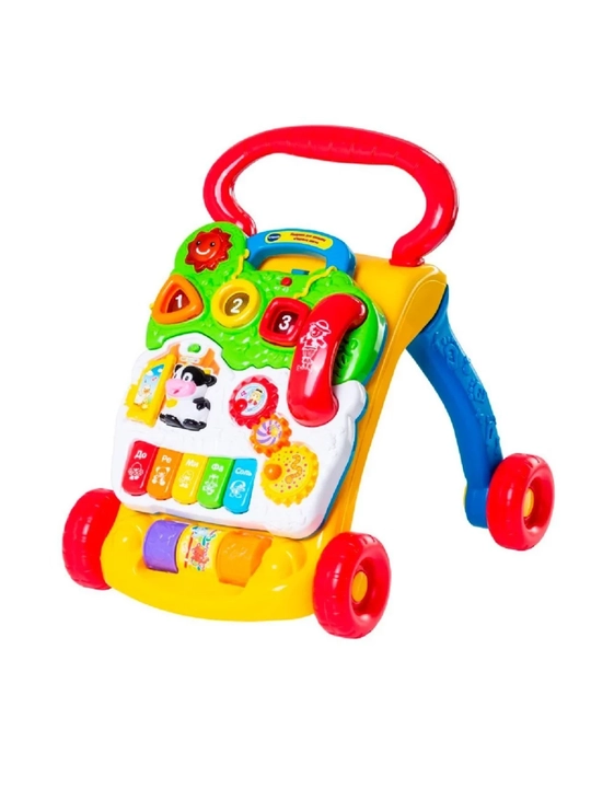 VTech «Первые шаги», музыкальные ходунки-каталка с развивающей игровой панелью - 