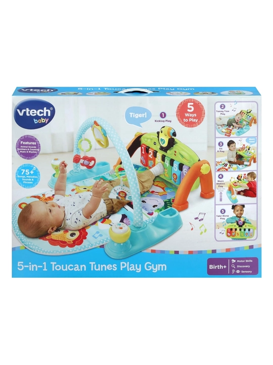 VTech 5-si-1 da Toucan Tunes, развивающий музыкальный коврик для малышей, 0+