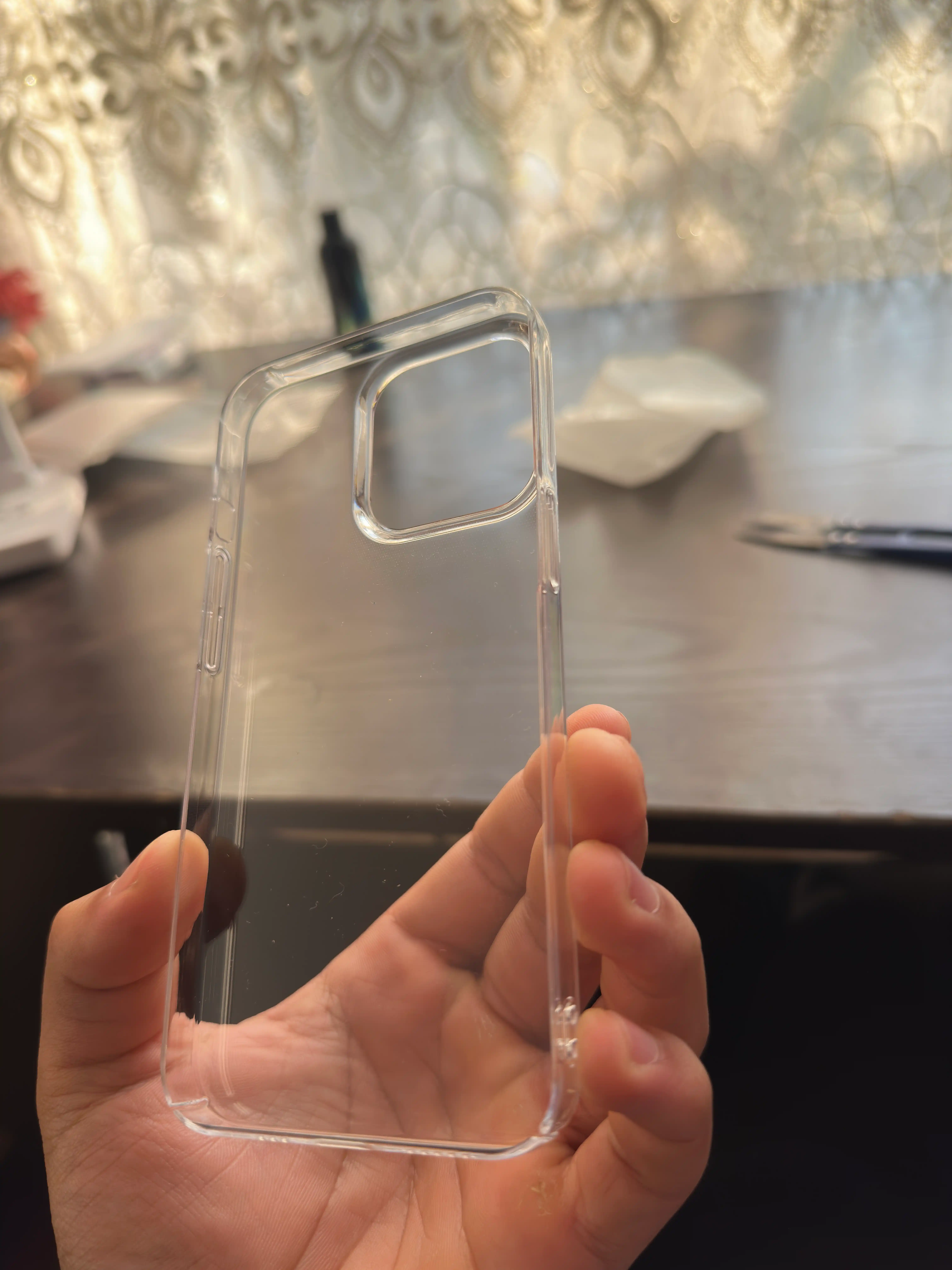 IPhone uchun shaffof chexol, tiniq silikon g‘ilof, telefon himoyasi