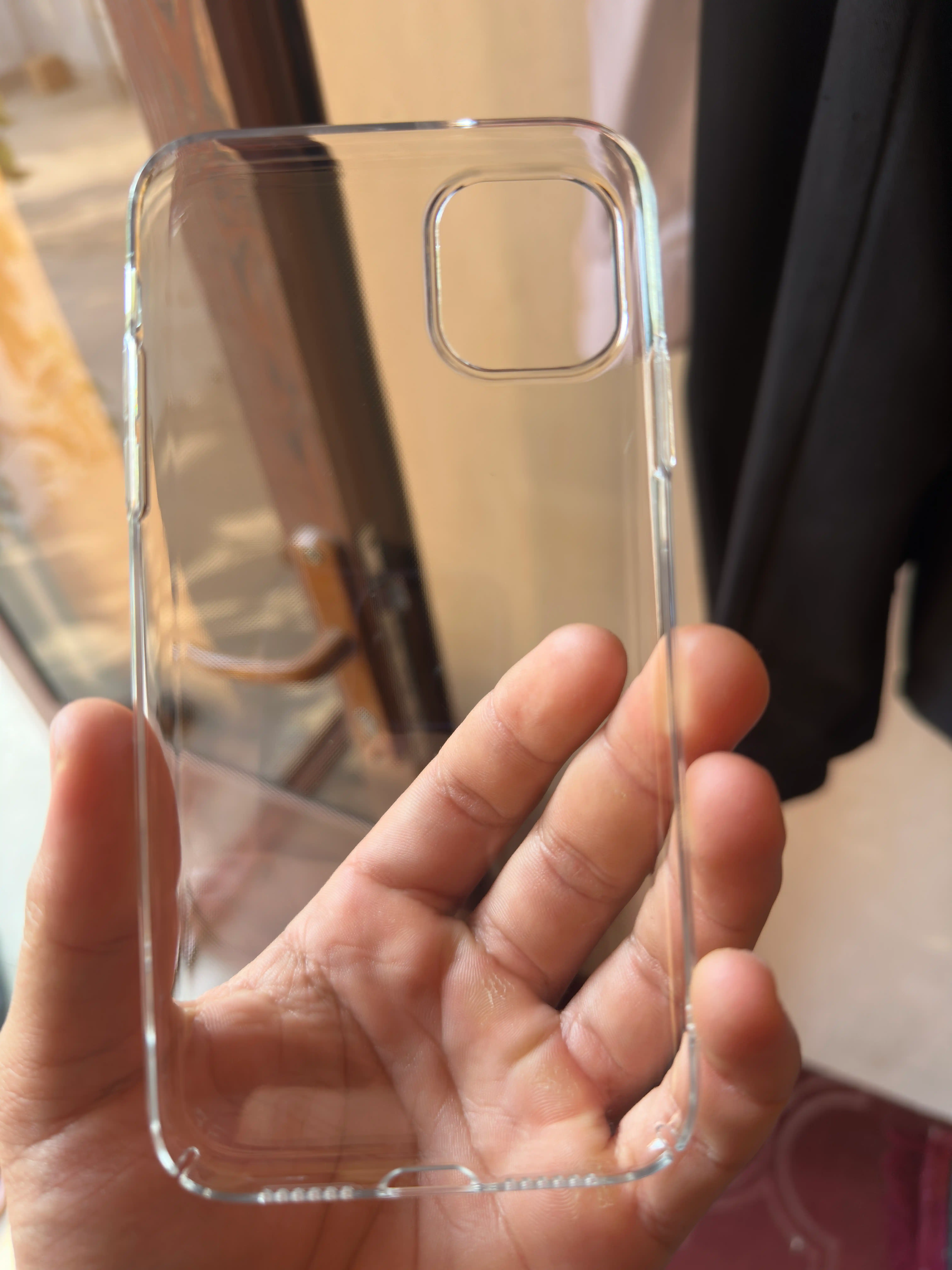 IPhone uchun shaffof chexol, tiniq silikon g‘ilof, telefon himoyasi